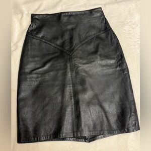 Vintage Leather Skirt